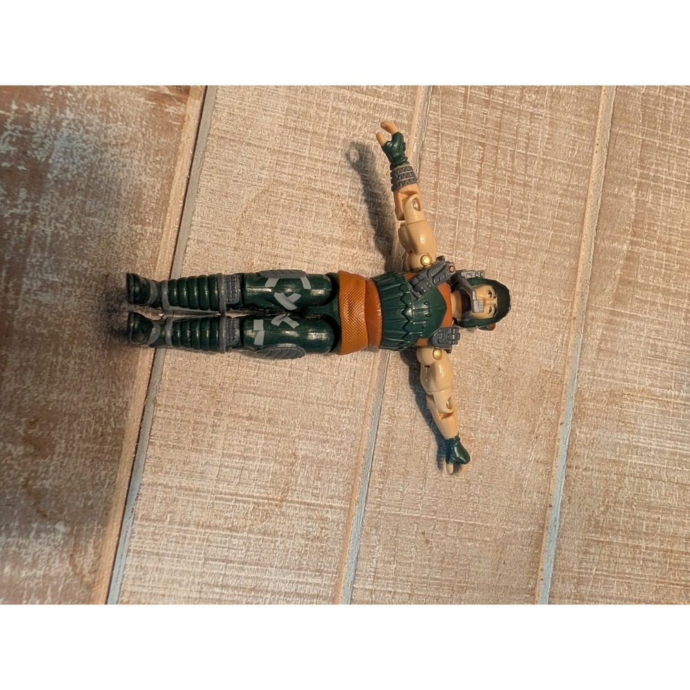 Vintage GI Joe Muskrat 1988 Action Figure Hasbro Green Orange Swamp Fighter